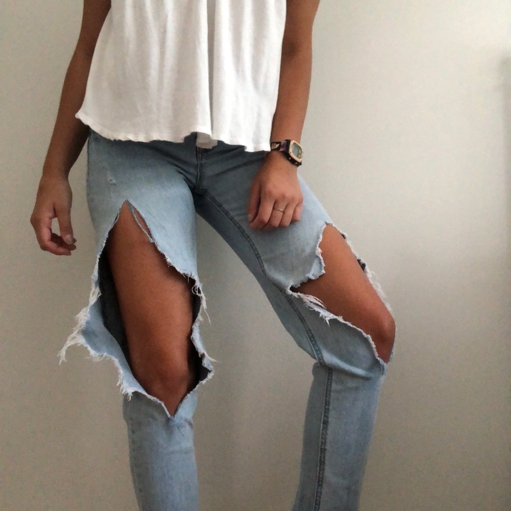 Old Navy Boyfriend Ripped Jeans Size 0